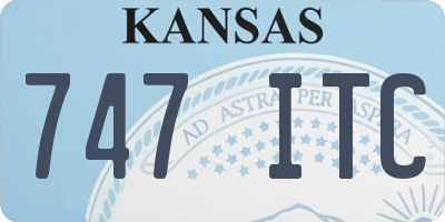 KS license plate 747ITC