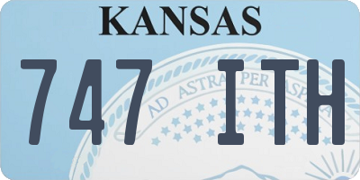 KS license plate 747ITH