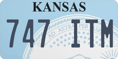 KS license plate 747ITM