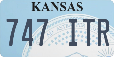 KS license plate 747ITR