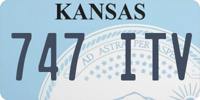 KS license plate 747ITV