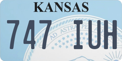 KS license plate 747IUH