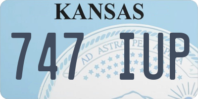KS license plate 747IUP
