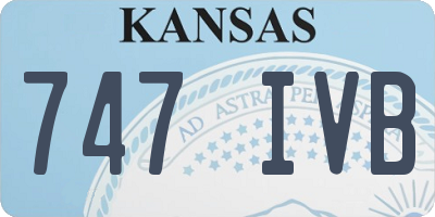 KS license plate 747IVB