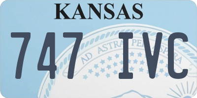 KS license plate 747IVC