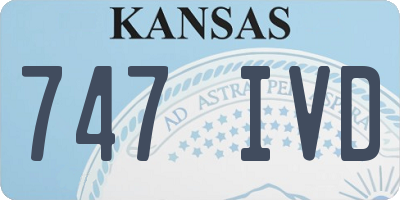 KS license plate 747IVD