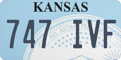 KS license plate 747IVF
