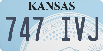 KS license plate 747IVJ