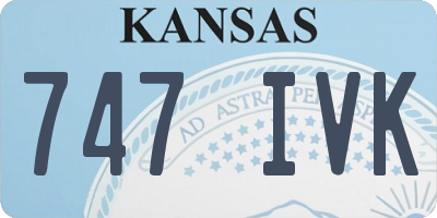 KS license plate 747IVK