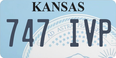 KS license plate 747IVP