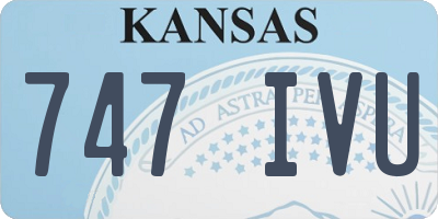 KS license plate 747IVU