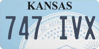 KS license plate 747IVX
