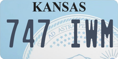 KS license plate 747IWM