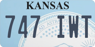 KS license plate 747IWT