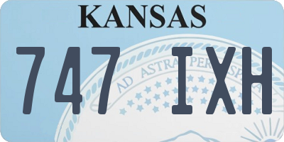 KS license plate 747IXH