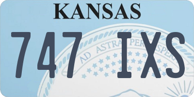 KS license plate 747IXS