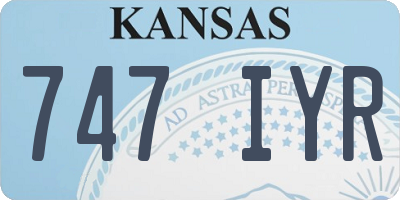 KS license plate 747IYR