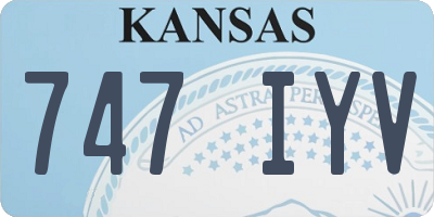 KS license plate 747IYV