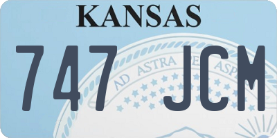 KS license plate 747JCM