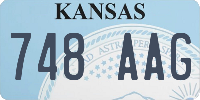 KS license plate 748AAG