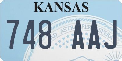 KS license plate 748AAJ