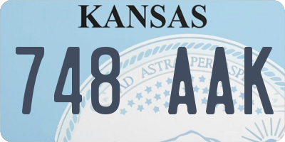 KS license plate 748AAK