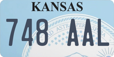 KS license plate 748AAL