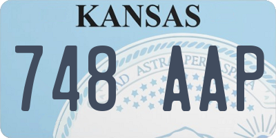 KS license plate 748AAP