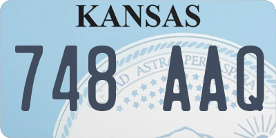 KS license plate 748AAQ