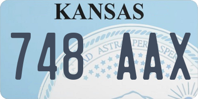KS license plate 748AAX