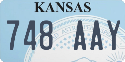 KS license plate 748AAY