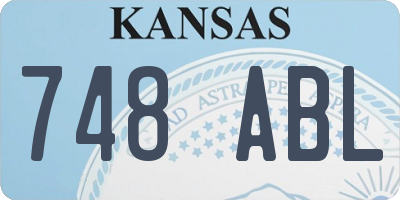 KS license plate 748ABL