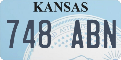 KS license plate 748ABN
