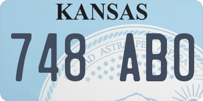 KS license plate 748ABO