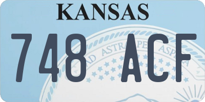 KS license plate 748ACF