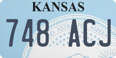KS license plate 748ACJ