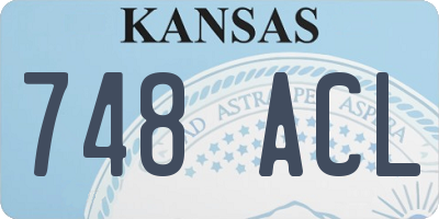 KS license plate 748ACL
