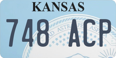 KS license plate 748ACP