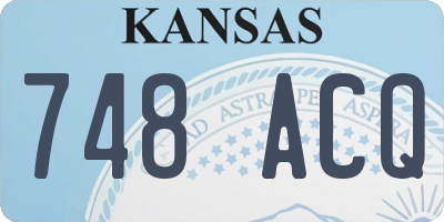 KS license plate 748ACQ