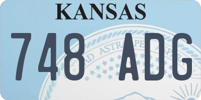 KS license plate 748ADG