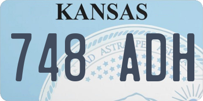 KS license plate 748ADH