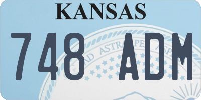 KS license plate 748ADM