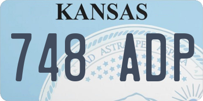 KS license plate 748ADP