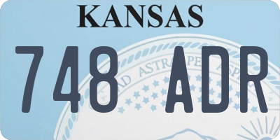 KS license plate 748ADR