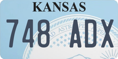 KS license plate 748ADX