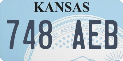 KS license plate 748AEB