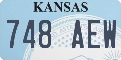 KS license plate 748AEW
