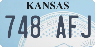 KS license plate 748AFJ
