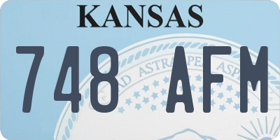 KS license plate 748AFM