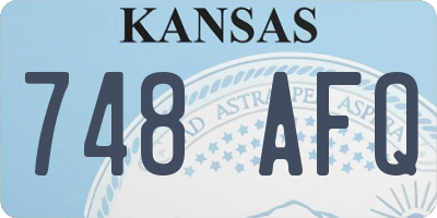 KS license plate 748AFQ